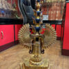 Fully Gold Gilded 31.75", 1000 Armed Avalokiteshvara Statue, Handmade in Patan, Nepal - Back No Frame