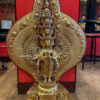 Fully Gold Gilded 31.75", 1000 Armed Avalokiteshvara Statue, Handmade in Patan, Nepal - Front