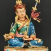 Guru Rinpoche Statue, Multicolored, Height 19.25", 24K Gold Gilded - Right