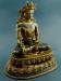Oxidized Copper 13.5" Medicine Buddha Statue (24k Gold Gilded) - Right