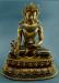Oxidized Copper 13.5" Medicine Buddha Statue (24k Gold Gilded) - Gallery